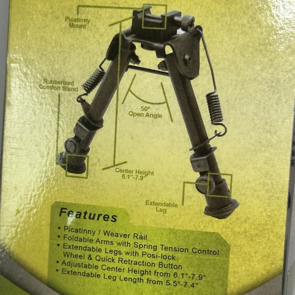 XTS Tactical Rifle Bipod Extendable Legs With Posi-Lock - XTS-TBP